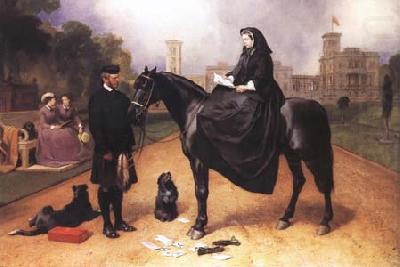 Queen Victoria at Osborne House (mk25), Sir Edwin Landseer